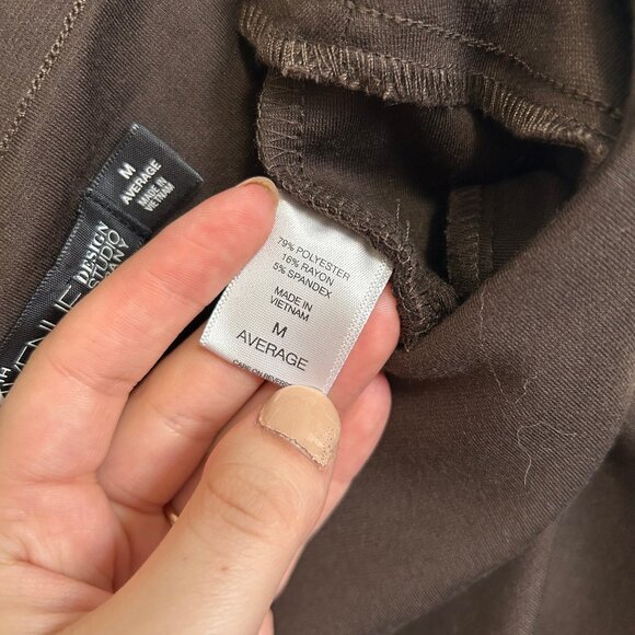 Chocolate brown slacks straight leg mid rise size M (average) EUC - Picture 3 of 4